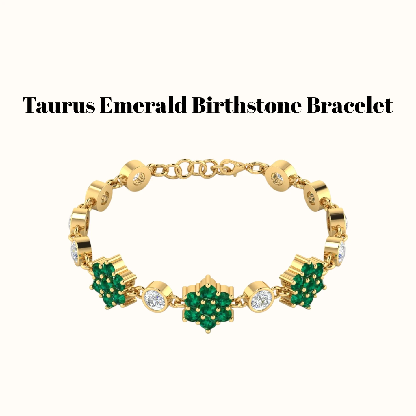 taurus-emerald-birthstone-bracelet
