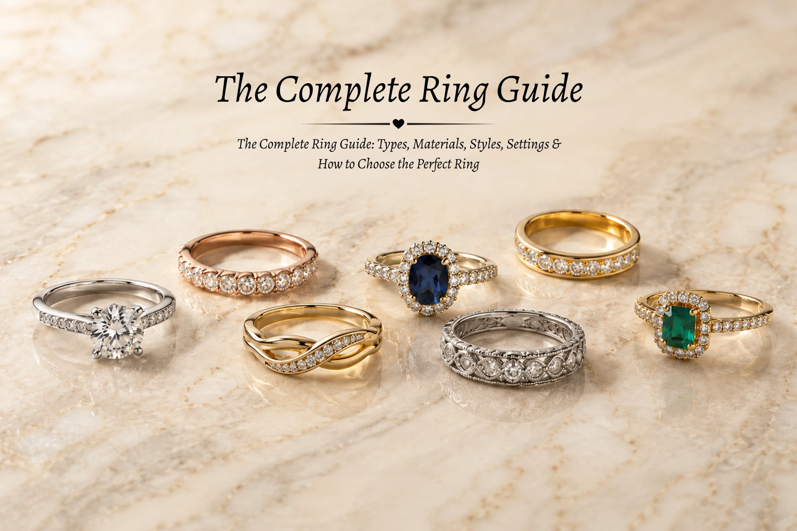 The Complete Ring Guide: Types, Materials, Styles, Settings & How to Choose the Perfect Ring