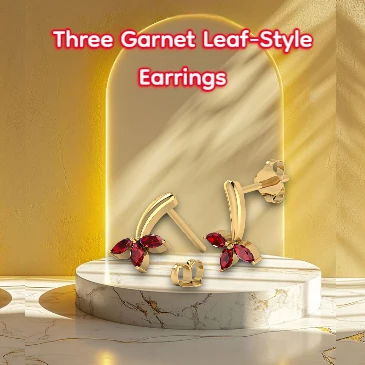 three-garnet-leaf-style-earrings