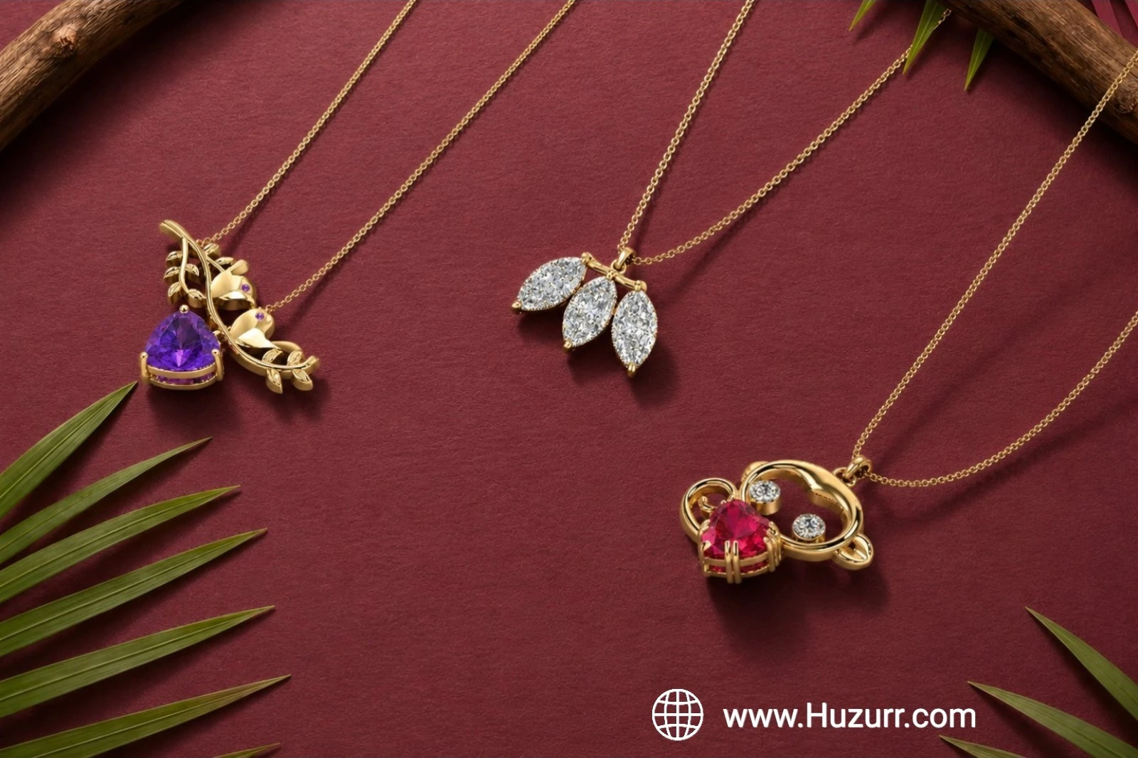 Affordable 5 Three Stone Necklace For Women at Huzurr