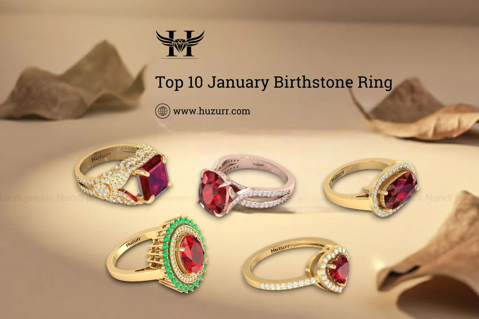 Top 10 Trending Birthstone rings for January born
