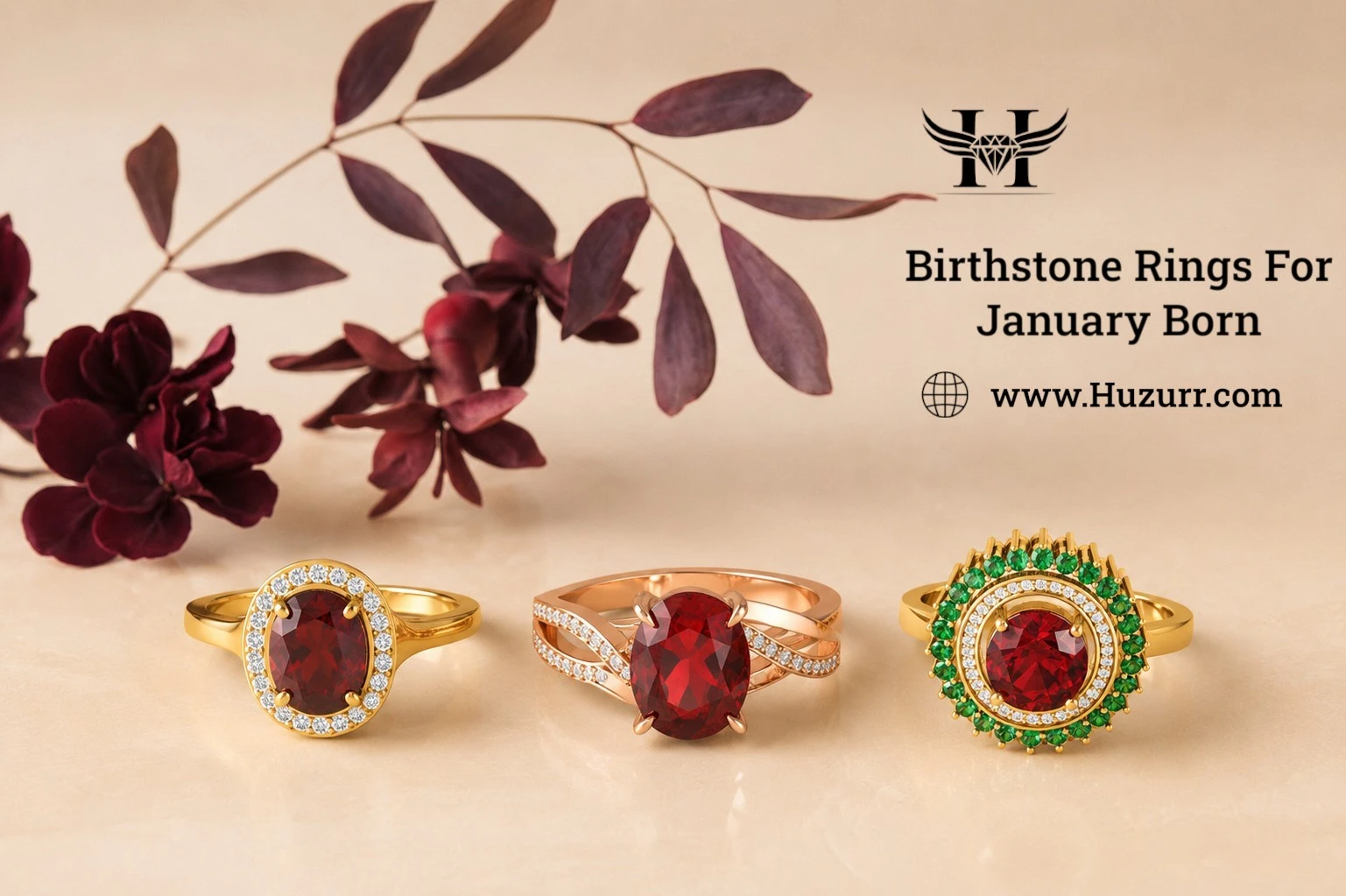 Top 10 Trending Birthstone rings for January born