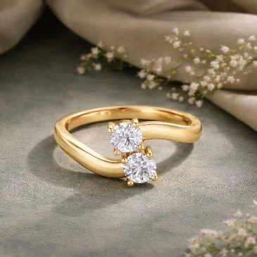 Two Sparkling Diamond Ring