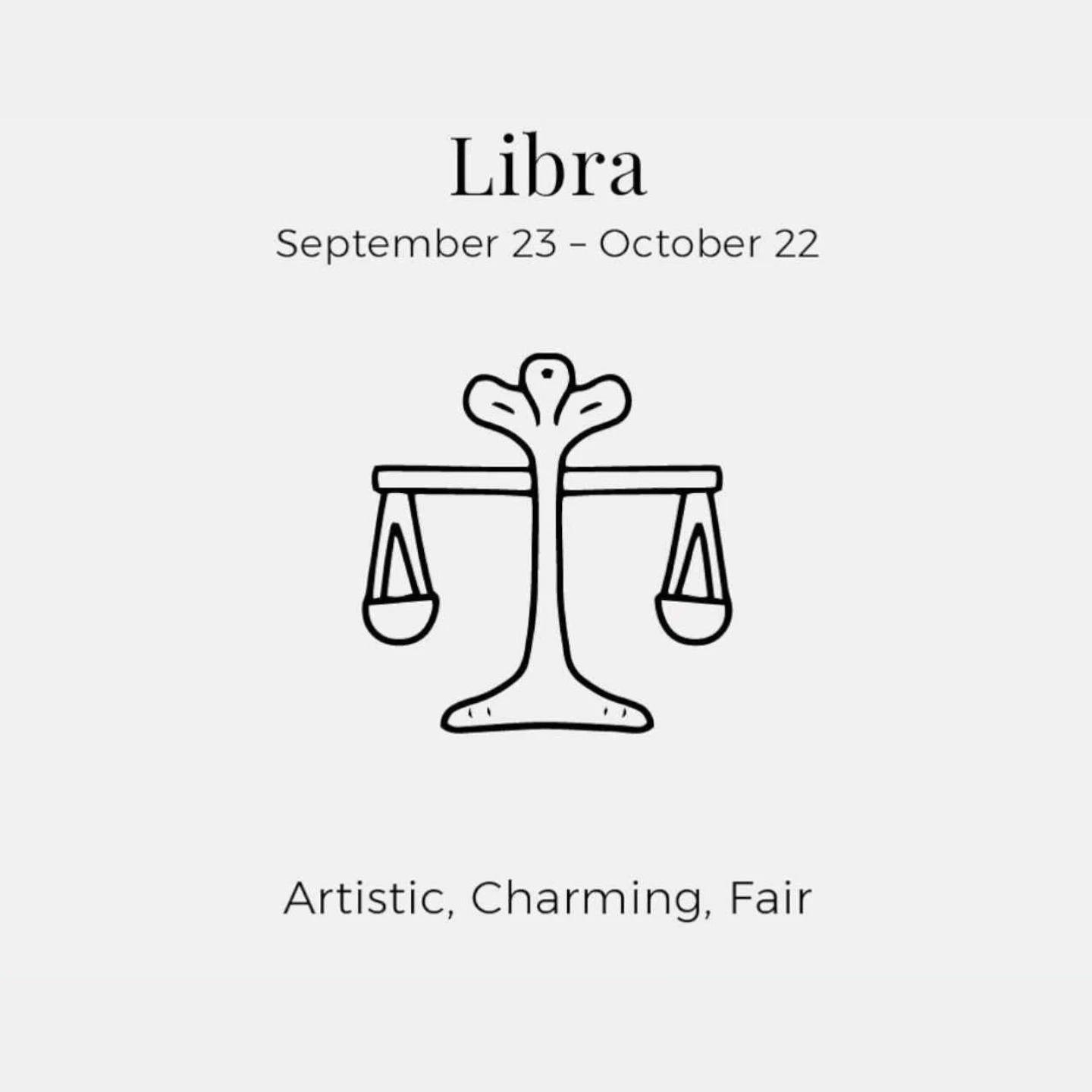 zodiac sign is Libra