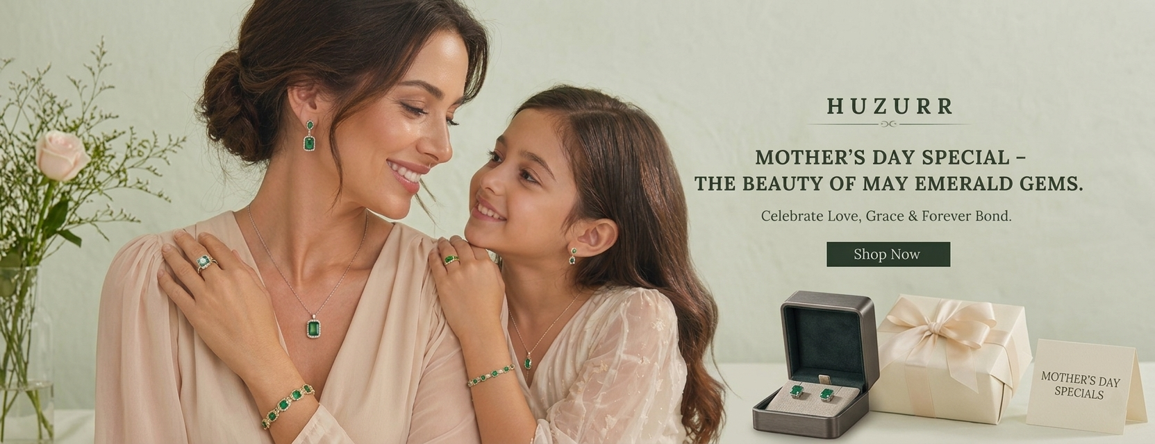 Mother's Day Special Emerald Jewelry