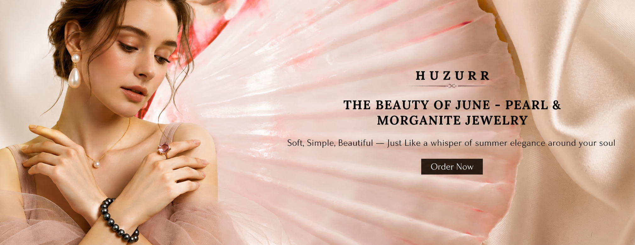 Pearl Morganite June Birthstone Jewelry